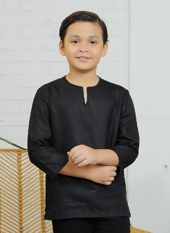 Kurta Little Eshaan in Black