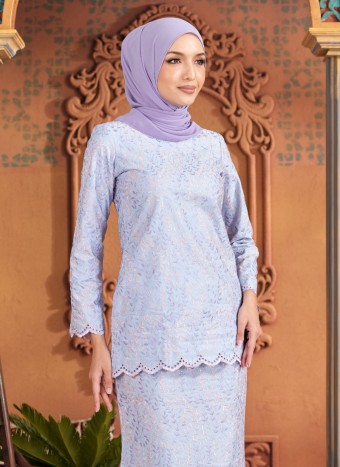 Kurung Sulam Regalia -  Cloud Blue