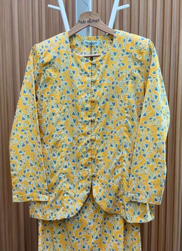 Mini Kebaya in Mustard Melon Mini Kebaya in Mustard Melon